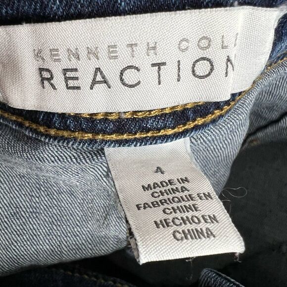 Kenneth Cole Reaction Button up Denim Skirt Patch Pockets Size 4 - Picture 5 of 6